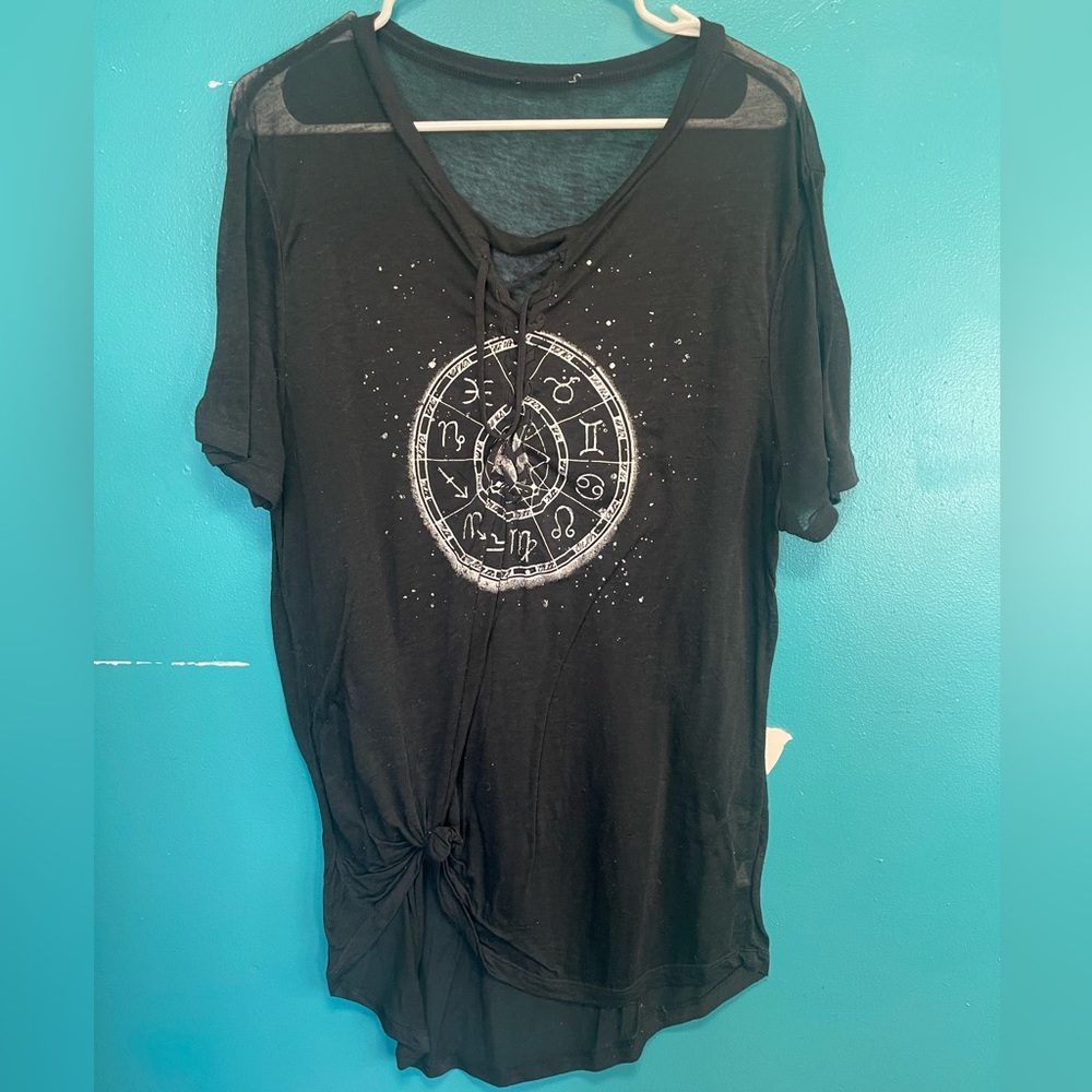 Black zodiac shirt